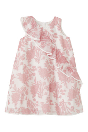 Ruffle Trapeze Dress